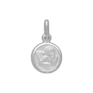 Picture of Sterling Silver Smallest Round Angel Charm