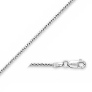 Picture of 14K White Gold 1.2mm Wheat Chain