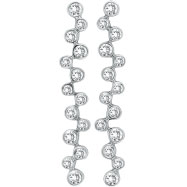 Picture of 14K White Gold 1.15ct 28-Diamond Bezel Drop Earrings