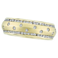 Picture of 14K Gold Diamond Ring Eternity Band