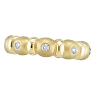 Picture of 14K Yellow Gold .1ct Diamond Bubble Eternity Band