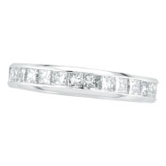 Picture of 14K White Gold Princess Cut 1.56ct Diamond Eternity Band