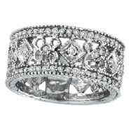Picture of 14K White Gold .66ct Diamond Deisgned Eternity Band