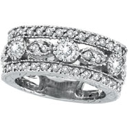 Picture of 14K White Gold 2.15ct Diamond Large Eternity Ring Band