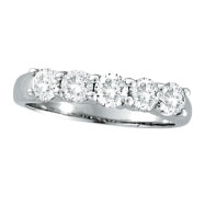 Picture of 14K White Gold 5-Stone 1.0ct Diamond Ring