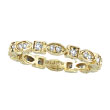 14K Yellow Gold .36ct Diamond Stackable Eternity Band