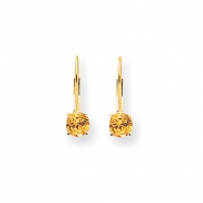 Picture of 14k 5mm Citrine leverback earring