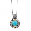 Alesandro Menegati 14K Accented Sterling Silver Necklace with Turquoise