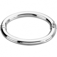 Picture of Sterling 07.00 Inch Silver Hinged Bangle