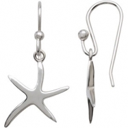 Picture of Sterling Silver Pair Starfish Earrings