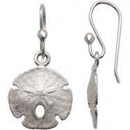 Picture of Sterling Silver Pair Sand Dollar Earrings