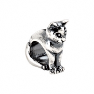 Picture of Sterling Silver Kera Cat Bead Ring Size 6