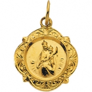 Picture of 14K Yellow Gold Scapular Medal