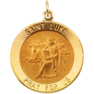 Picture of 14K Yellow 12.00 MM St. Luke Medal