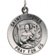 Sterling Silver Rd St Thomas Pend Medal