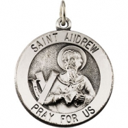 Picture of 14K White Gold St. Andrew Medal