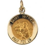 Picture of 14K Yellow 12.00 MM St.matthew Medal