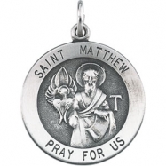 Picture of Sterling Silver 22.00 MM St.matthew Medal