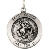 Picture of 14K Yellow 15.00 MM St.george Medal