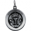 Sterling Silver Rd Holy Communion Pend Medal