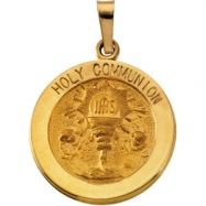Picture of 14K Yellow Gold Holy Communion Medal