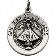 Picture of 14K Yellow 18.00 MM San Juan Of Los Lagos Medal