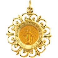 Picture of 14K Yellow Gold Miraculous Medal