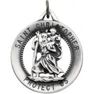 Picture of Sterling Silver 25.25 St. Christopher Pend. Medal