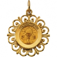Picture of 14K Yellow Gold Holy Communion Medal