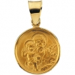 18K Yellow Gold St. Joseph Medal