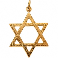 Picture of 14K Yellow Gold Star Of David Pendant