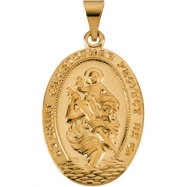 Picture of 14K Yellow Gold St. Christopher Medal