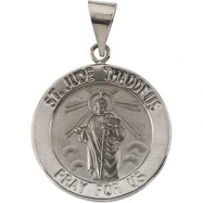 Picture of 14K Yellow Gold Hollow Round St. Jude Thaddeus Medal