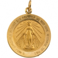 Picture of 14K Yellow 20.50 MM Miraculous Medal