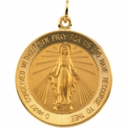Picture of 14K Yellow 22.00 MM Miraculous Medal