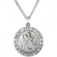 Picture of Sterling Silver 21.8 Rd St. Christopher Pend Medal