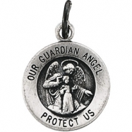 Picture of 14K Yellow 12.00 MM Guardian Angel Medal