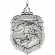Picture of Sterling Silver 18.00X14.00 MM, ST. MICHAEL MEDAL St. Michael Medal W/out Chain