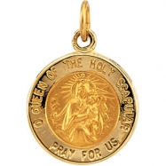 Picture of 14K Yellow 12.00 MM Scapular Medal