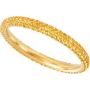 Picture of 14K Yellow SIZE 4.5 Yellow Sapphire Eternity Band