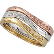 Picture of 14K Rose Gold Diamond Ring