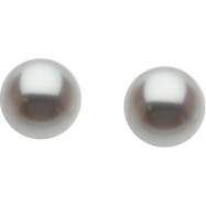 Picture of 14K White Gold Pair 06.00 - Freshwater Cultured Pearl Earrings