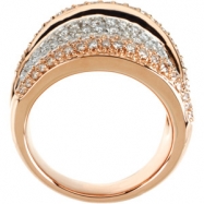 Picture of 14K Rose Gold 2 14kr Rhodium Plated Diamond Ring  Diamond quality AA (I1 clarity G-I color)