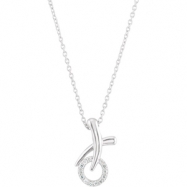 Picture of Sterling Silver Diamond Necklace