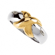 Picture of 14K White Yellow Gold Two Tone Metal Fashion Ring