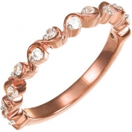 Picture of 14K Rose Gold Bridal Anniversary Band