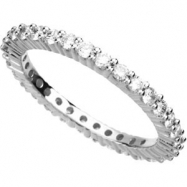 Picture of 14K White Gold Bridal Eternity Band