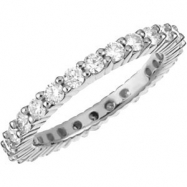 Picture of 14K White Gold Diamond Eternity Band