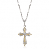 Picture of Two Tone Cross Pendant