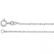 10kt White BULK BY INCH Polished ROPE CHAIN